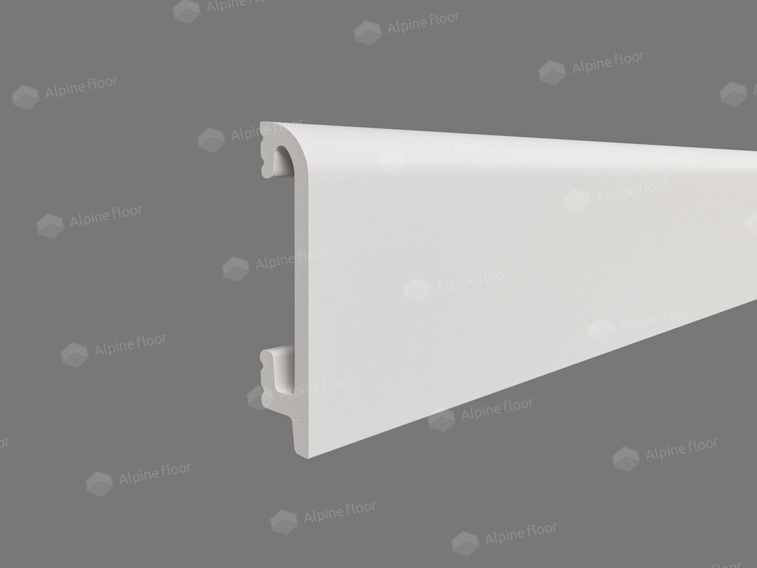 Напольный плинтус Tanle TL018047 Валон  Белый