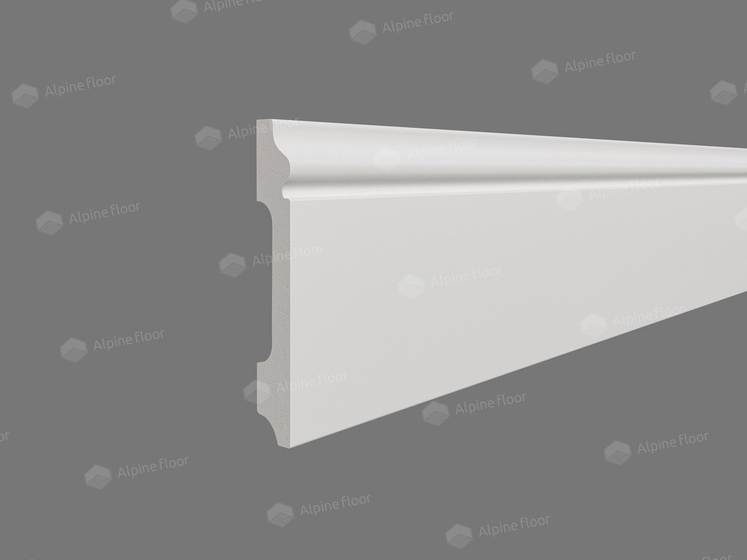 Напольный плинтус Tanle TL018001 Эрсе  Белый