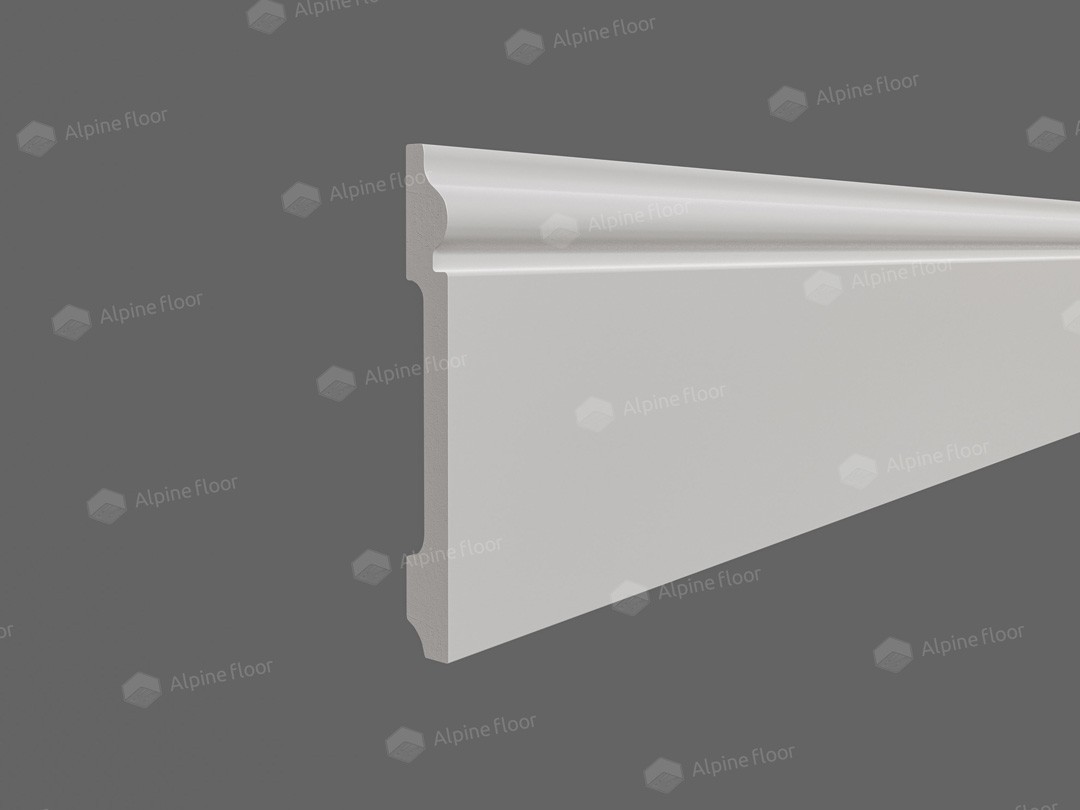 Напольный плинтус Tanle TL011204 Армансон  Белый