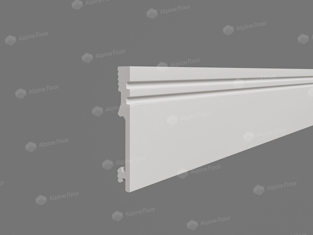 Напольный плинтус Tanle TL011022 Арво  Белый